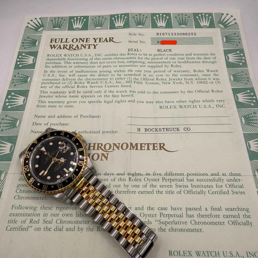 Rolex GMT Master ref 16713 w/ papers!